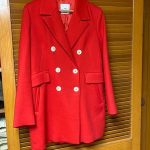 Mng mango zara style red jacket coat